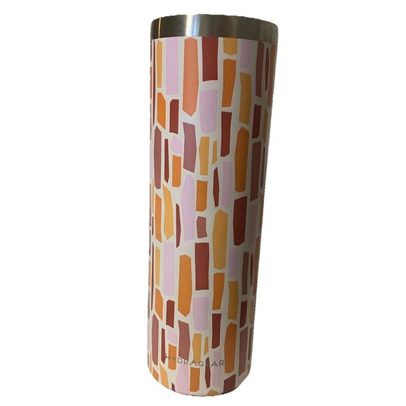 Hydragear MCM Orange Stone Print 30 Oz Skinny Tall Steel Travel Tumbler 10” - Picture 13 of 16